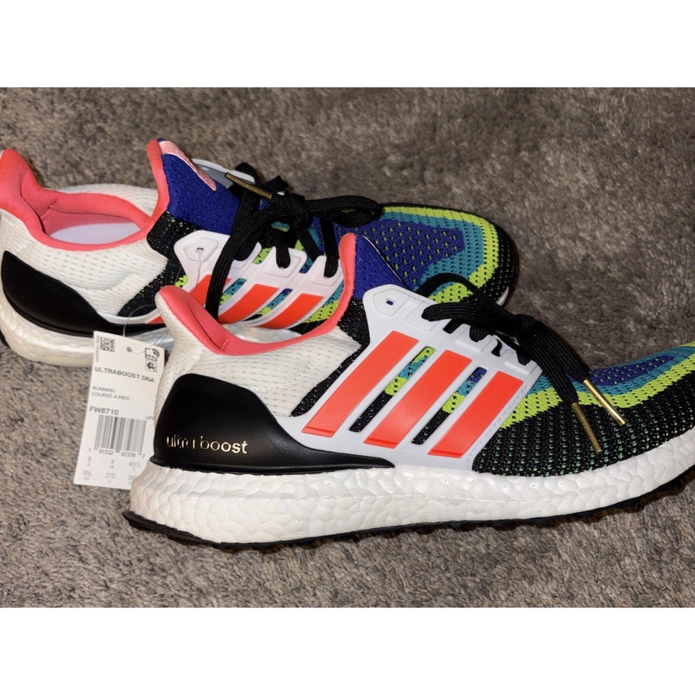 Adidas Ultraboost DNA  Running Shoes What The Core Black/Solar Red FW8710 Sz 9.5